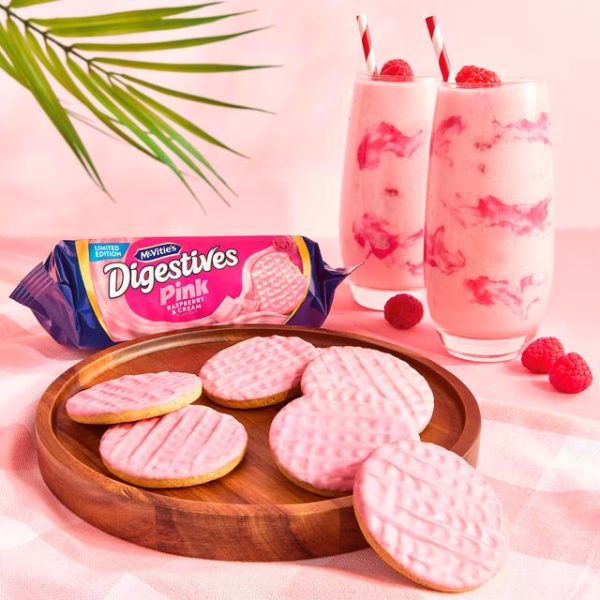 McVitie's Digestive Pink Raspberry & Cream Flavour Limited Edition 232g