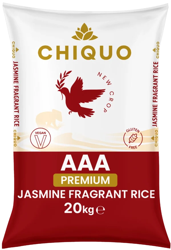 Chiquo AAA Premium Jasmine Fragrant Rice 20kg – Vegan & 100% Gluten Free