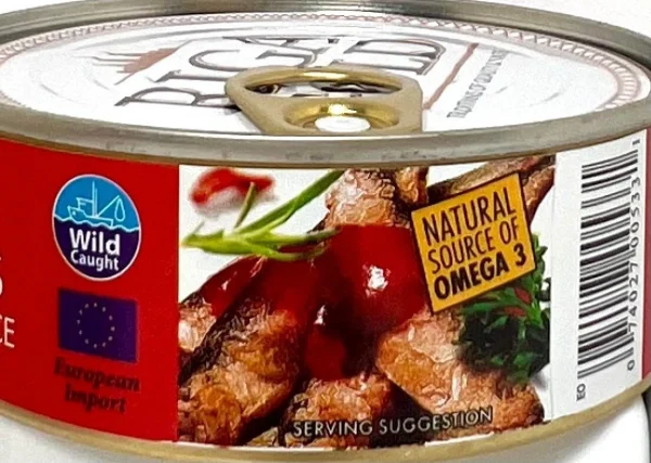 Riga Gold Fried Brisling Sardines in Tomato Sauce Chunk Style