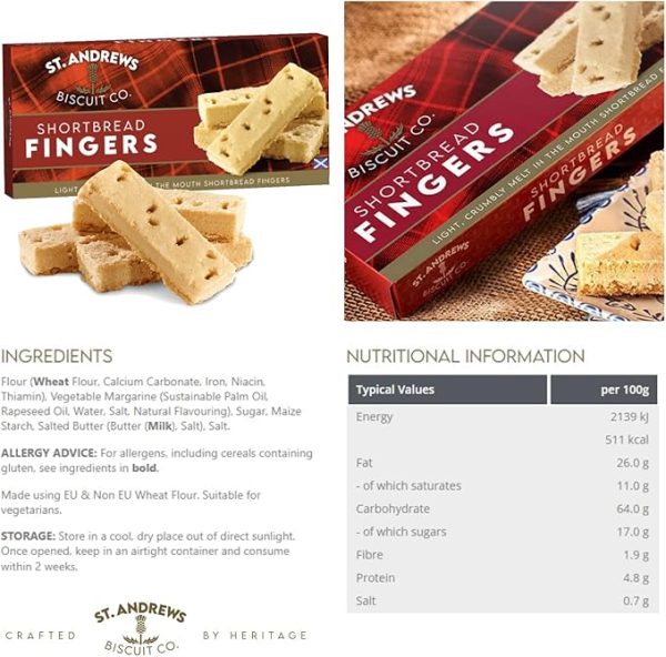St Andrews Biscuit Co. Shortbread Fingers